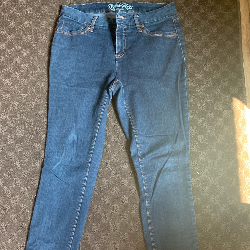 Two pairs of faded glory skinny jeans